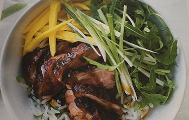 Pork and salad bowl