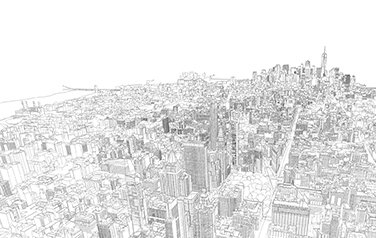 Black and White NY Illustration