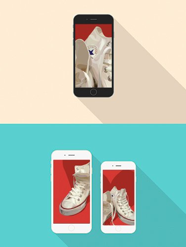 White Converse Shoe