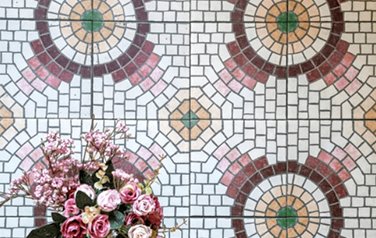 Patterned Pink Tiles